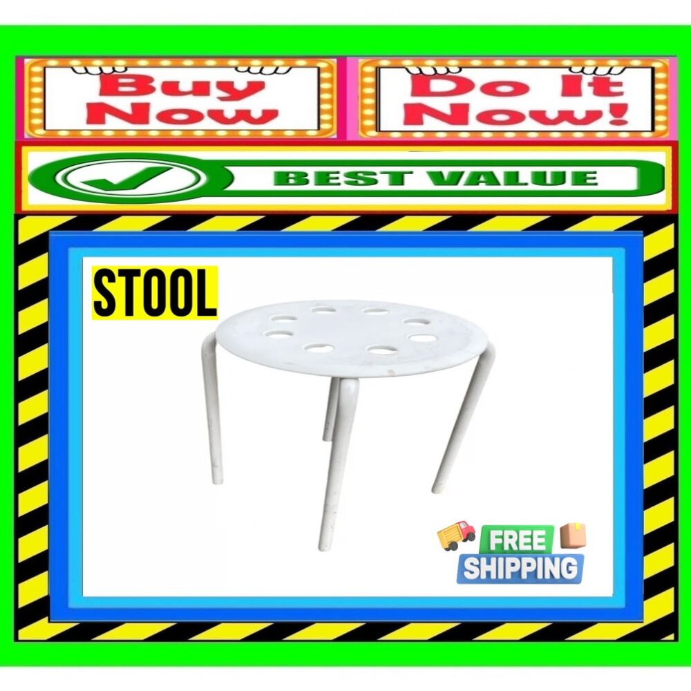 🛑 Contemporary ➕ STOOL Backless 🆒 CHAIR Stackable Bench Loft Style 💸 BUY NOW❗ - Picture 3 of 16